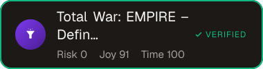 Total War: EMPIRE – Definitive Edition — Sifter score