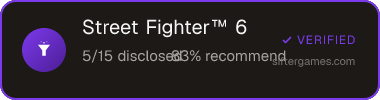 Street Fighter™ 6 — Sifter score