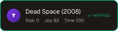 Dead Space (2008) — Sifter score