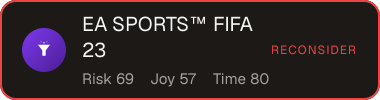 EA SPORTS™ FIFA 23 — Sifter score