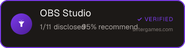OBS Studio — Sifter score