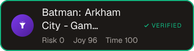 Batman: Arkham City - Game of the Year Edition — Sifter score