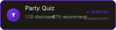 Party Quiz — Sifter score