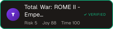 Total War: ROME II - Emperor Edition — Sifter score
