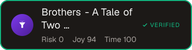 Brothers - A Tale of Two Sons — Sifter score
