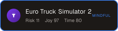 Euro Truck Simulator 2 — Sifter score