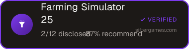 Farming Simulator 25 — Sifter score