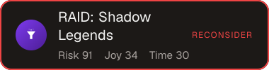 RAID: Shadow Legends — Sifter score