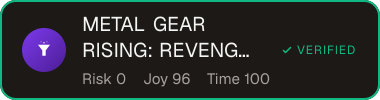 METAL GEAR RISING: REVENGEANCE — Sifter score