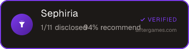 Sephiria — Sifter score