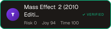 Mass Effect 2 (2010 Edition) — Sifter score
