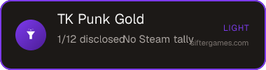 TK Punk Gold — Sifter score