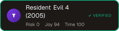 Resident Evil 4 (2005) — Sifter score