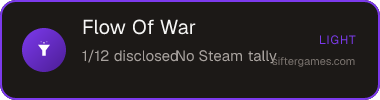 Flow Of War — Sifter score