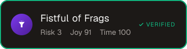 Fistful of Frags — Sifter score