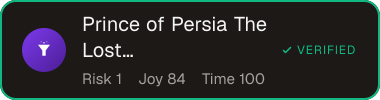 Prince of Persia The Lost Crown — Sifter score