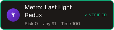 Metro: Last Light Redux — Sifter score