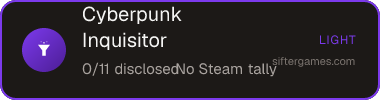 Cyberpunk Inquisitor — Sifter score