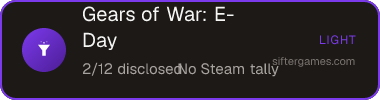 Gears of War: E-Day — Sifter score