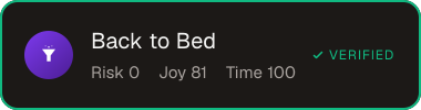 Back to Bed — Sifter score