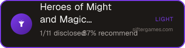 Heroes of Might and Magic: Olden Era — Sifter score