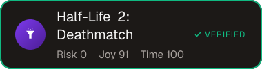 Half-Life 2: Deathmatch — Sifter score