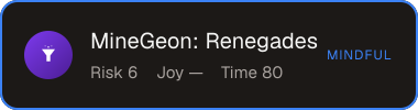MineGeon: Renegades — Sifter score