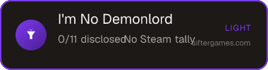 I'm No Demonlord — Sifter score