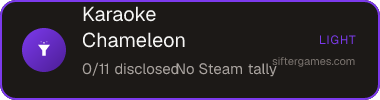 Karaoke Chameleon — Sifter score