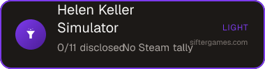 Helen Keller Simulator — Sifter score