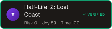 Half-Life 2: Lost Coast — Sifter score