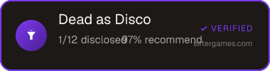 Dead as Disco — Sifter score