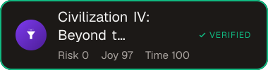 Civilization IV: Beyond the Sword — Sifter score