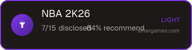 NBA 2K26 — Sifter score