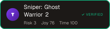 Sniper: Ghost Warrior 2 — Sifter score