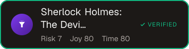 Sherlock Holmes: The Devil's Daughter — Sifter score