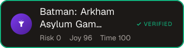 Batman: Arkham Asylum Game of the Year Edition — Sifter score