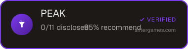 PEAK — Sifter score