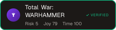Total War: WARHAMMER — Sifter score