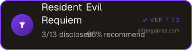 Resident Evil Requiem — Sifter score
