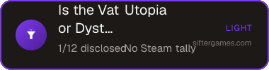 Is the Vat Utopia or Dystopia? — Sifter score