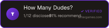 How Many Dudes? — Sifter score