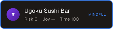 Ugoku Sushi Bar — Sifter score