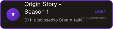 Origin Story - Season 1 — Sifter score