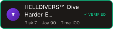 HELLDIVERS™ Dive Harder Edition — Sifter score