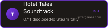 Hotel Tales Soundtrack — Sifter score