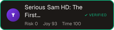 Serious Sam HD: The First Encounter — Sifter score