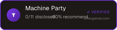 Machine Party — Sifter score