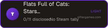 Flats Full of Cats: Stars & Oysters — Sifter score