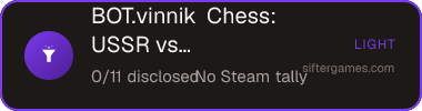 BOT.vinnik Chess: USSR vs the World — Sifter score